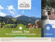 Tablet Screenshot of feriendorf-hochpustertal.com